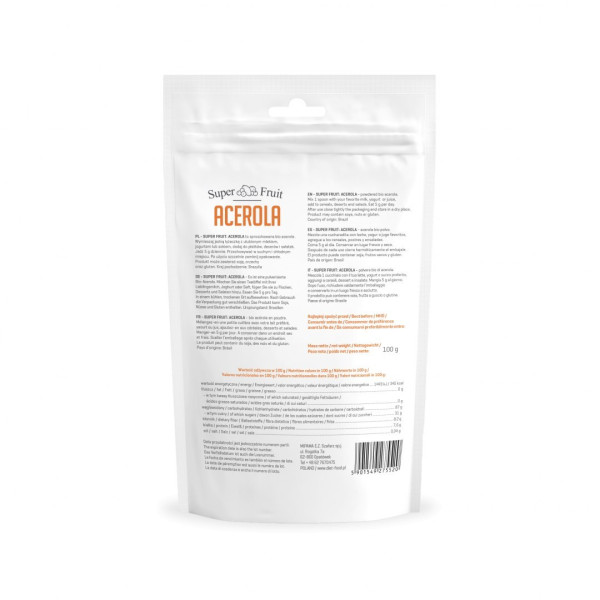 Ацерола (порошок) 200 г Bio Acerola Powder 5520-DF